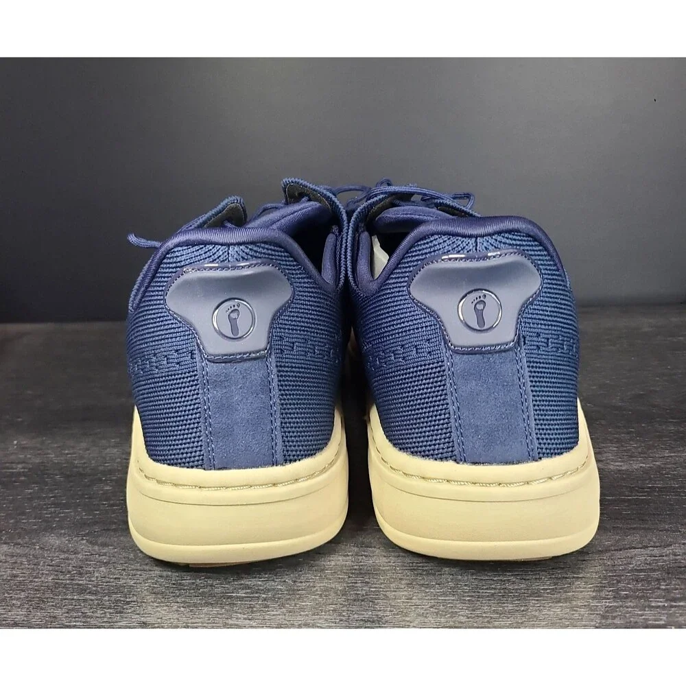 ORTHOFEET Orthopedic Rex Hands Free Wingtip Shoe 469 Men Size 11 2E Navy Blue
